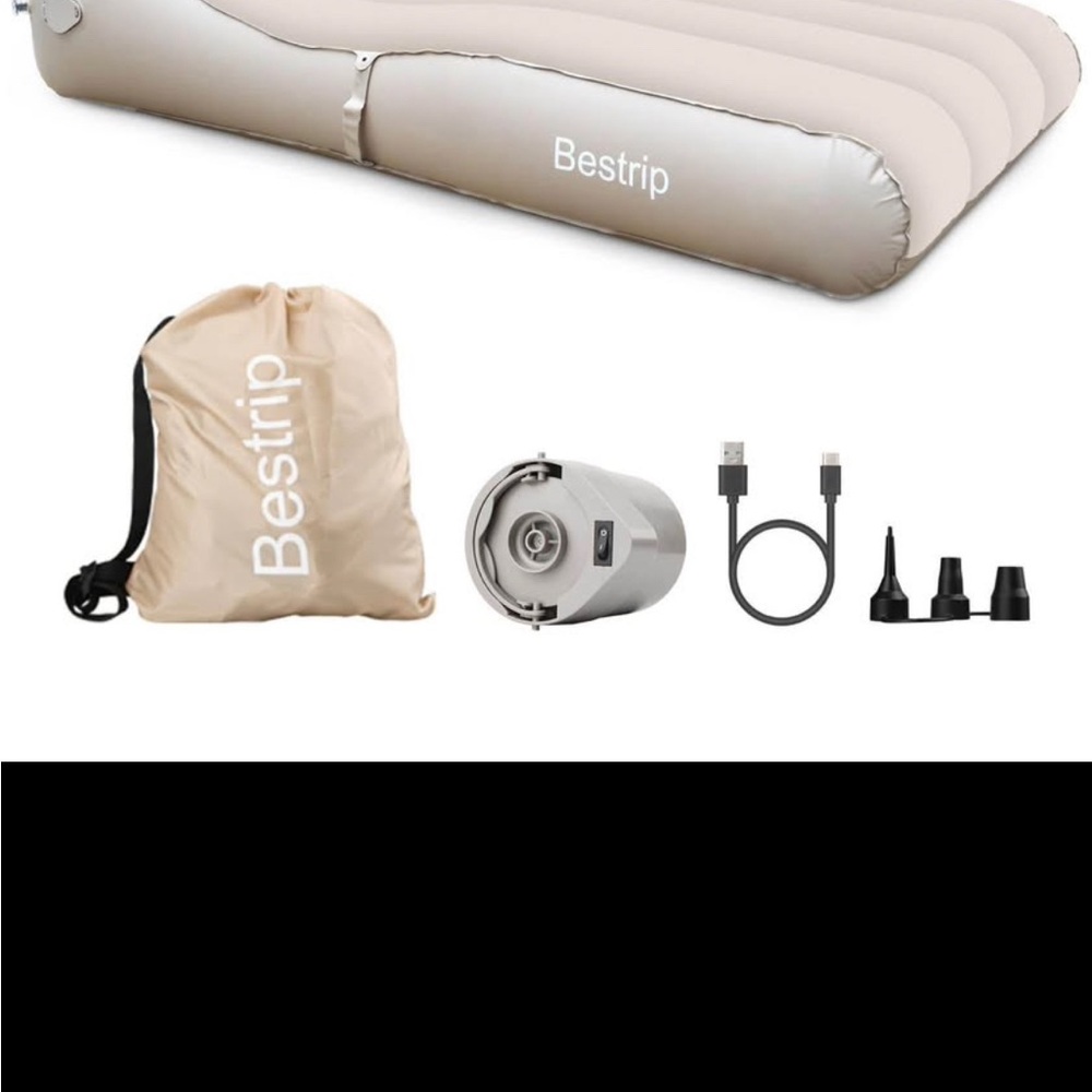 Inflatable Air Bed - Beige